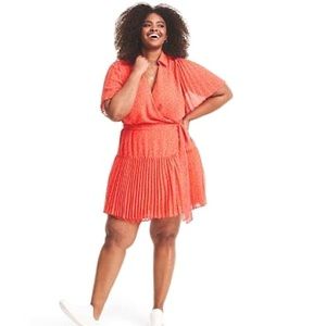 Alexis x Target orange floral wrap dress NWOT